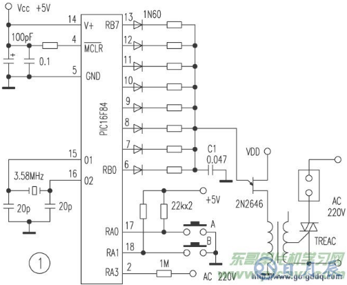 PIC16F84單片機(jī)控制電風(fēng)扇的設(shè)計(jì)