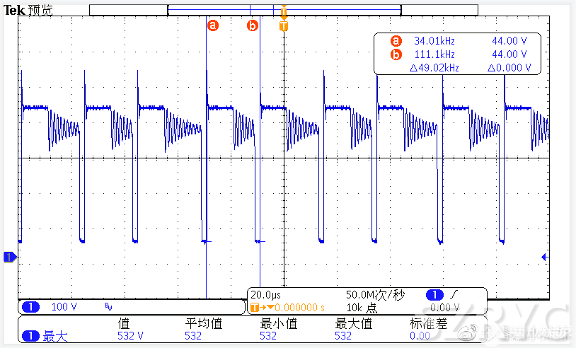 CR6267SH+CR3006 264V/50HZ MOS波形